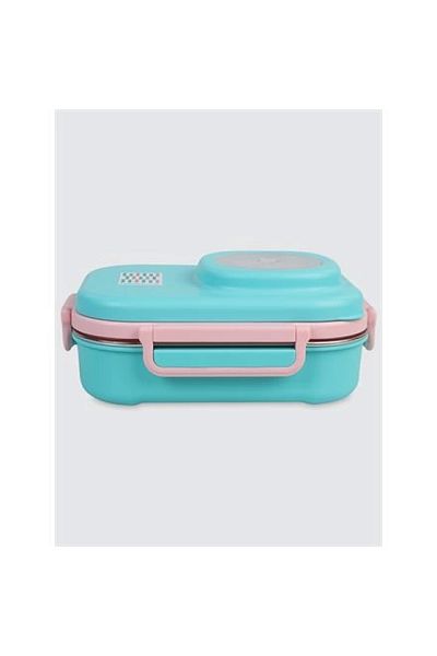 Uzspace Vgn-8021-8038 Stainless Steel Food Container - Lunch Box 600 ml Cyan Green