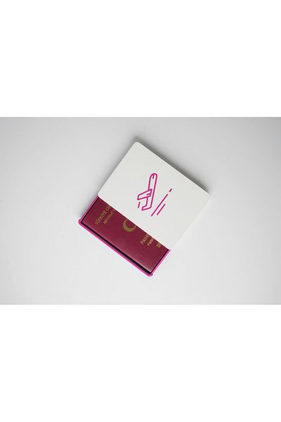 Lilys İstanbul Pink - Passport Storage Box |   Encrypted and Stylish Protection Box – Safe Travel Accessory