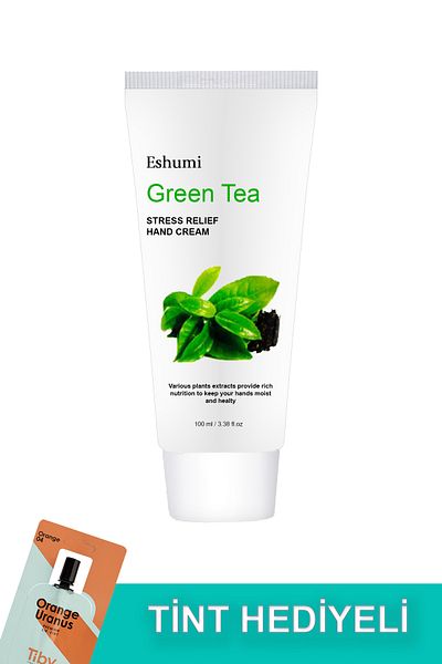 ESHUMİ Stress Relief Hand Cream with Relaxing Green Tea
