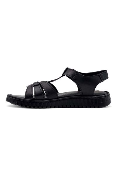 Shoes MR WHITE SANDALE DE DAMA DIN PIELE GENUINA PLATE BLACK