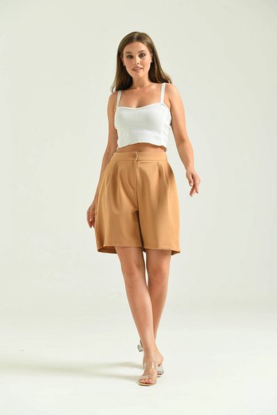 Park Karon Γυναικείο σορτς Long Mink - Basic Fabric