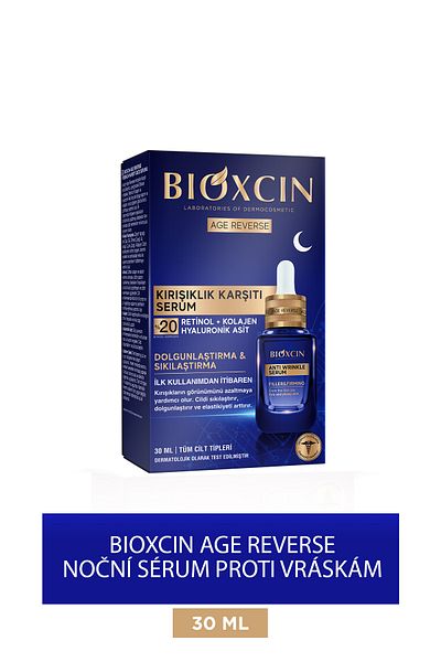 Bioxcin Age Reverse sérum proti vráskám 30 ML - 20% retinol, kolagenová hladkost, pevnost