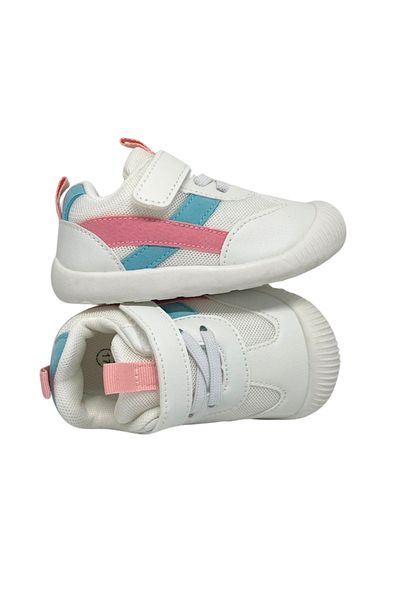 Kidohug Pantofi copii Kidohug, Talpa flexibila pentru primii pasi, Velcro, Foarte usori, Roz