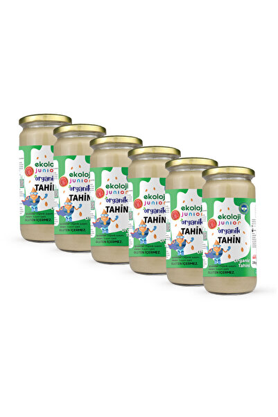 Ekoloji Market Organik Bebek Çiğ Tahin 230 gr 6 lı Paket Organic Baby Raw Tah...