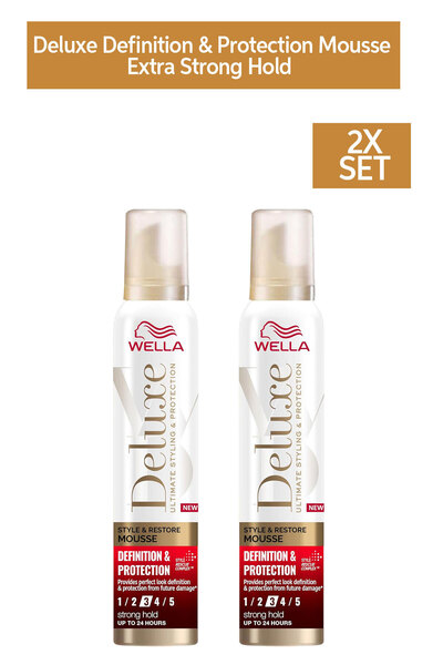 Wella موس فاخر للحماية والتحديد - تثبيت قوي للغاية، يعيد للشعر لمعانه - 200 م...