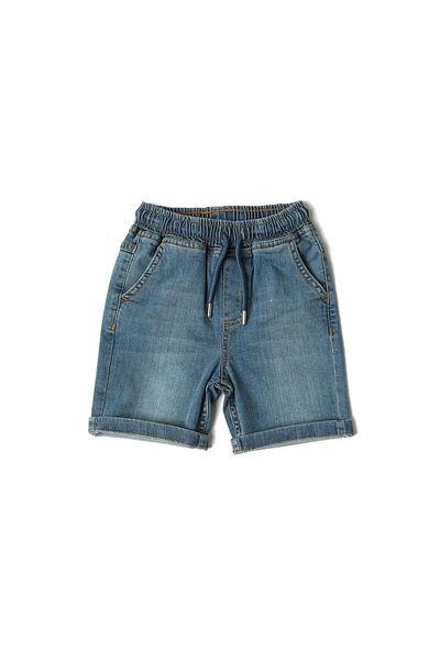 Nanica Kids Boy's Elastic Waist Denim Shorts