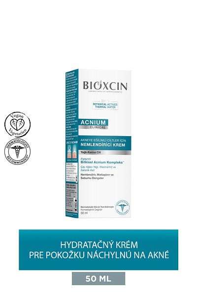 Bioxcin Acnium vyrovnávací hydratační krém 50ml