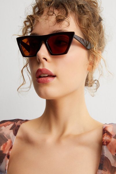 Aqua Di Polo 1987 Cat Eye Brown Women's Sunglasses Apss053300