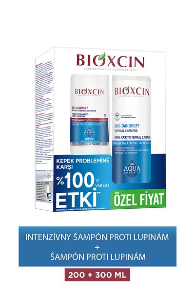Bioxcin Aquathermal Ds 200 ml 300 ml Sada šampónov proti lupinám - Proti lupinám