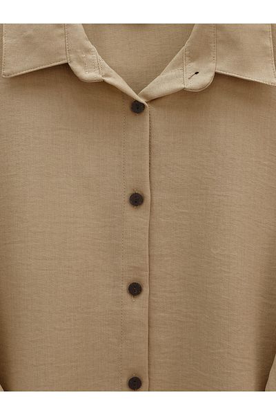 Modamorfo Buttoned Trousers and Shirt Set - Mink
