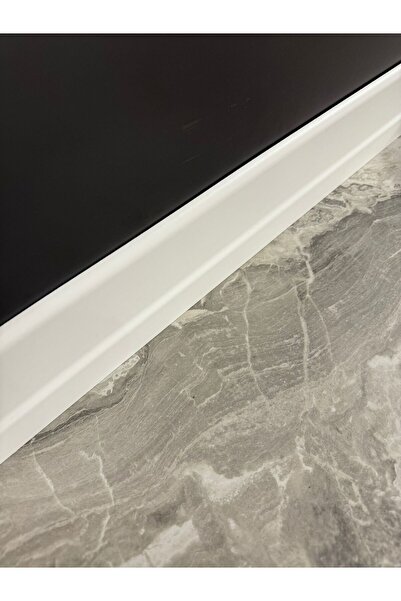 PashaDekor 8 Cm Pvc Lake Beyaz Süpürgelik