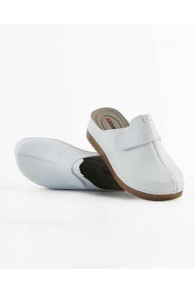 DR KLOMPA Γυναικείες Παντόφλες MS891 Λευκές Fanetta Orthopedic Sabo Slippers