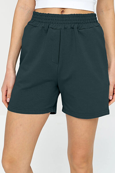 bilcee QuickTime Жіночі шорти Mırage з високою талією, бавовняні, з кишенями, на резинці 7006