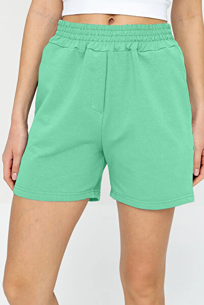 bilcee Γυναικείο αθλητικό σορτς QuickTime από βαμβάκι με ψηλή μέση και τσέπες...