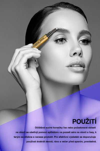 Bioxcin Sérum na obočí a řasy s kolagenem a kyselinou hyaluronovou 3 ml