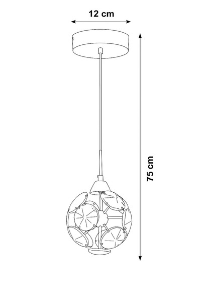 İstanbul Avize İstanbul Avize Dali Tekli Gümüş 3 Renk Ledli Modern Led Avize
