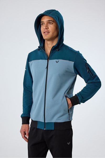 bilcee Men's Blue Hooded Elastic Leg Tracksuit 0785