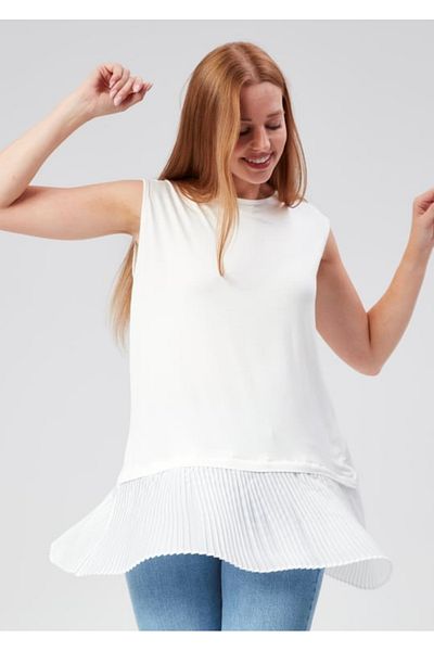 ROZIER White Pleated Underwear
