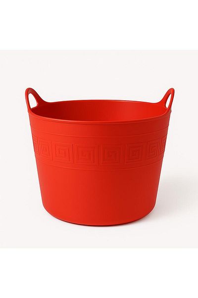 Saban 42 Lt Capacity Stretchable Sacrifice and Toy Bucket - Red