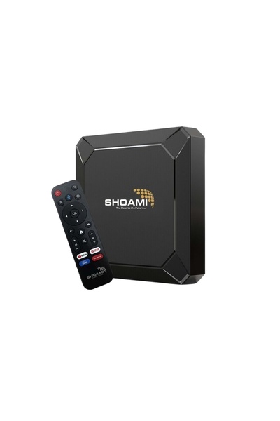 jetucuzal Shoami Sh-sb3 4k 4gb/64gb Mediabox Sesli Komut Kumanda Android Hd Tv Box Mybox Netflix Youtube
