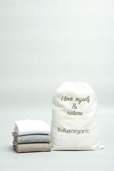 Buluş Organic Чифт от 3 унисекс чорапи до глезена от вискоза в светли цветове - подходящи за ежедневна употреба