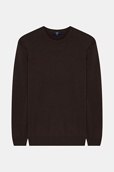 W Collection Brown Polo Neck Long Sleeve Sweatshirt