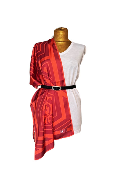 EDİRNE KIRMIZISI Edirne Kırmızısı Muradiye Fular 45x145