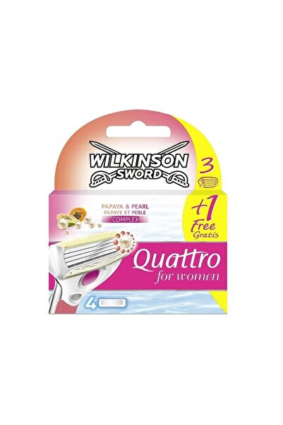Wilkinson Sword Quattro Дамски бръснач 3 1 резервен картуш