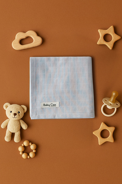 Baby Cais Collection Organic 100% Cotton Muslin Baby Cover – Swaddle, Baby Bl...