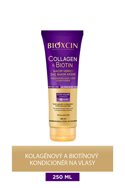 Bioxcin Kolagénový a biotínový kondicionér na extra objem 250 ml - Kolagénový biotín na jemné riedke vlasy
