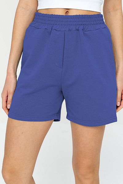 bilcee Pantaloni scurți sport pentru femei Quicktime Nil - talie înaltă, bumbac, cu buzunare 7006