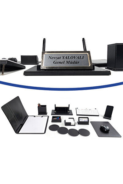 prozenis Pr810 Ofis Masa Üstü Isimlik Kalemlik Takvim Seti Tam Takım 10 Parça...