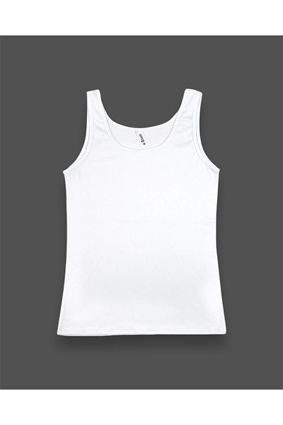 Erdenay Tekstil Women's Thin Corded Thick Strap Basic Tank Top