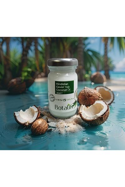 Botalife Coconut Oil 50ml - Glass Jar (No Additives and Undiluted)