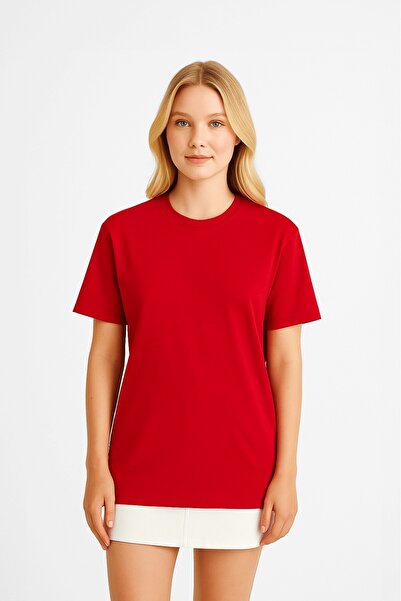 MARKAPIA WOMAN تي شيرت نسائي أساسي من القطن بنسبة 100%