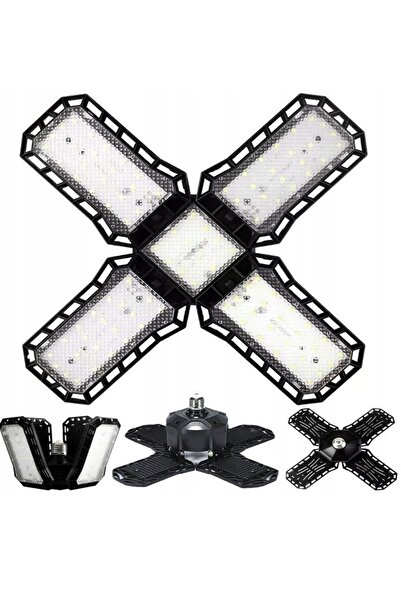 Universal Lampă de tavan LED 60W pentru garaj, structură pliabilă, flux luminos 12000LM