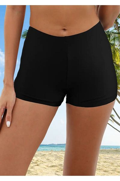 WAYS Women's Black Sea Pool Beach Shorts Leggings