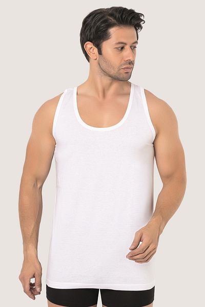 Arma Yıldız Συσκευασία με 6 λευκά ανδρικά εσώρουχα 100% βαμβακερά χτενισμένα, αναπνεύσιμα εσώρουχα