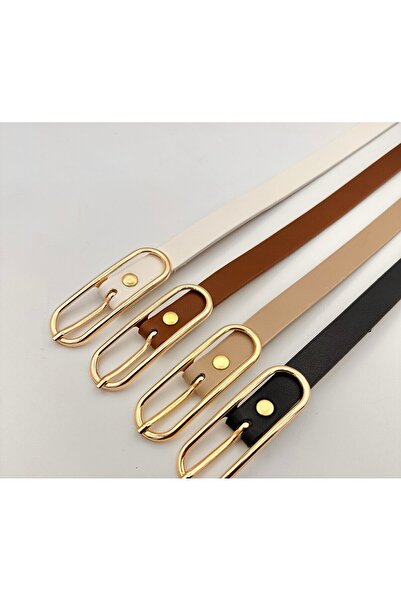 Dolce Προϊόν ευκαιρίας 4 τεμαχίων, λεπτή γυναικεία ζώνη με χρυσή πόρπη, ζώνη παλτό, ζώνη φορέματος, ζώνη πουκάμισου