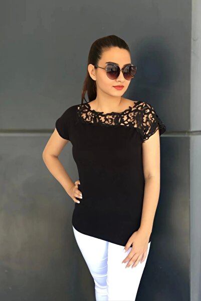 MODANİCE Μπλούζα Guipure Roba