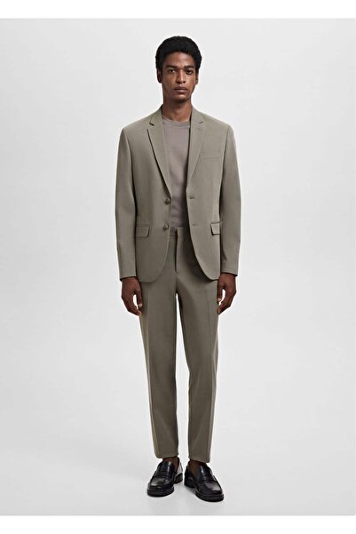 MANGO Man Süper slim fit streç kumaştan kumaş pantolon