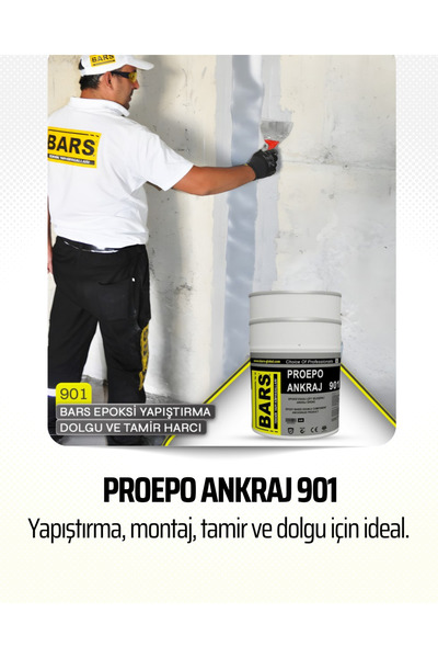 BARS Proepo Ankraj 901 Epoksi Yapıştırıcı, Kimyasal Dübel Ve Filiz Ekimi Için...