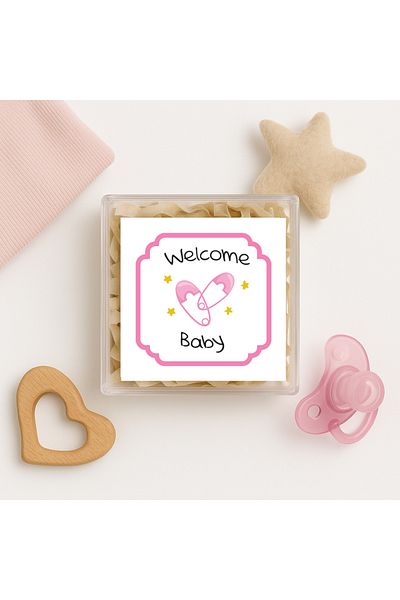 reprodesign Welcome Baby Themed 15 Pieces Labels - 4.5 cm Model-7