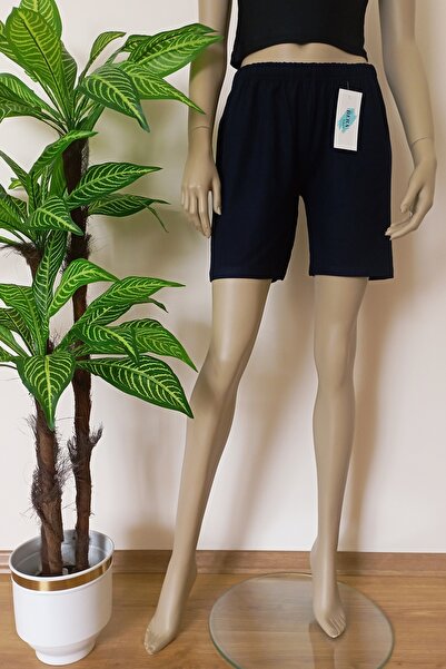 BERA TEKSTİL Unisex Lacivert Penye Şort