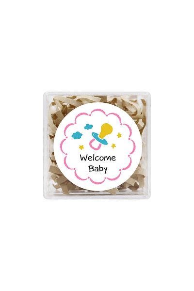 reprodesign 4 cm Welcome Baby Themed - 24 Pieces of Labels Model-2