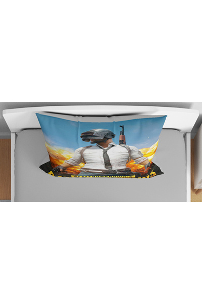 Genel Markalar Pubg 3d Tek Kişilik Çarşafsız Genç Erkek Nevresim Takımı Çocuk Odası