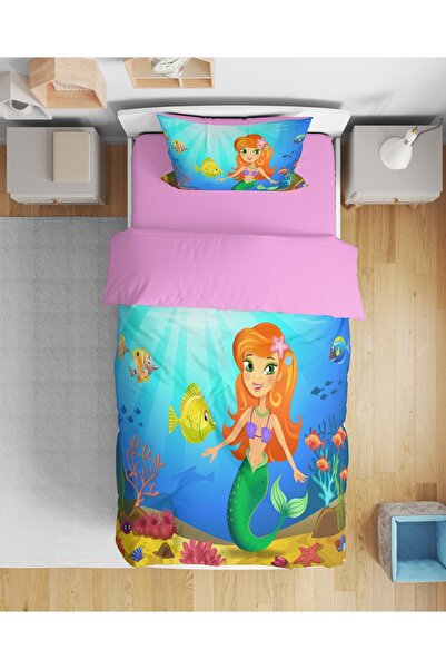 Erays Home Sirena Sirena 3d Štampano Jednokrevetno Set posteljine Tinejdžer S...