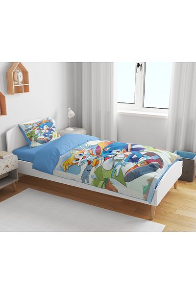 Erays Home Set cuvertură de pilota pentru băiat unic Sonic 3d