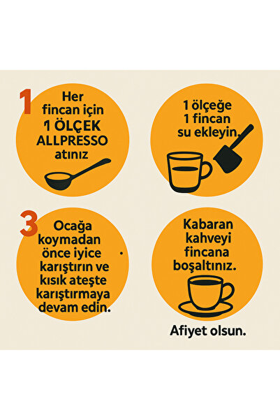 ALLPRESSO 200 gr Cevizli Fındıklı Bademli Hurmalı Granül Kahve