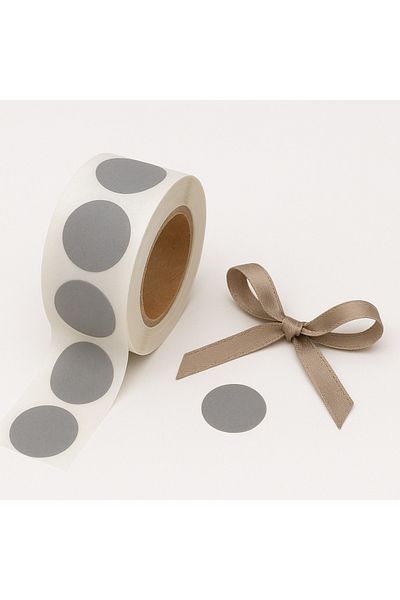 reprodesign Gray Colored 3 cm Adhesive Dot Label 20 Pieces